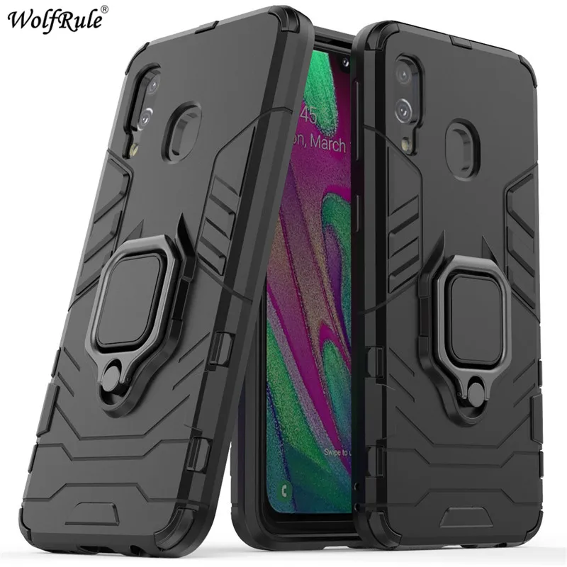 For Cover Samsung Galaxy A40 Case Ring Holder Armor Bumper Phone Case For Samsung Galaxy A40 Cover For Samsung A40 A405 5.9\'\'