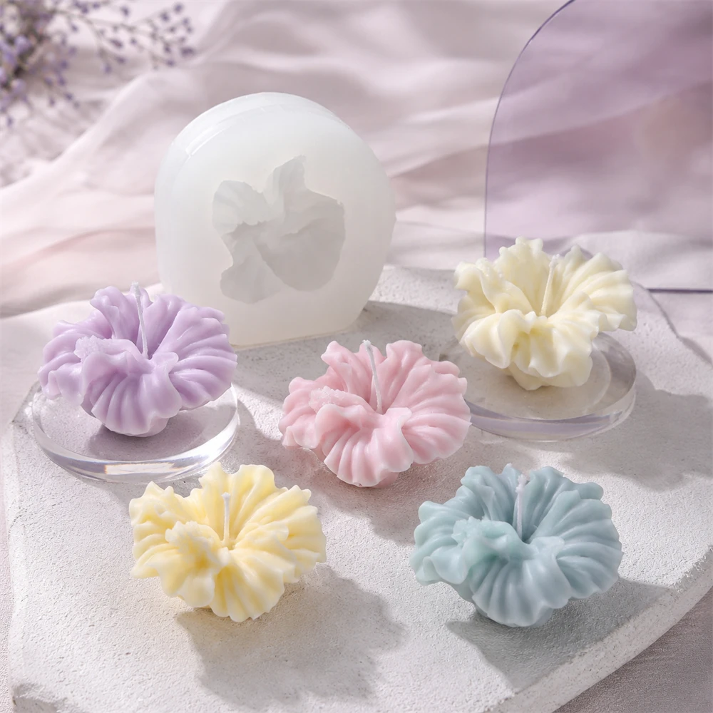 1/2개 히비스커스 꽃 양초 몰드 세트 3D 실리콘 꽃 - Soap Making Home 리뷰 및 가격