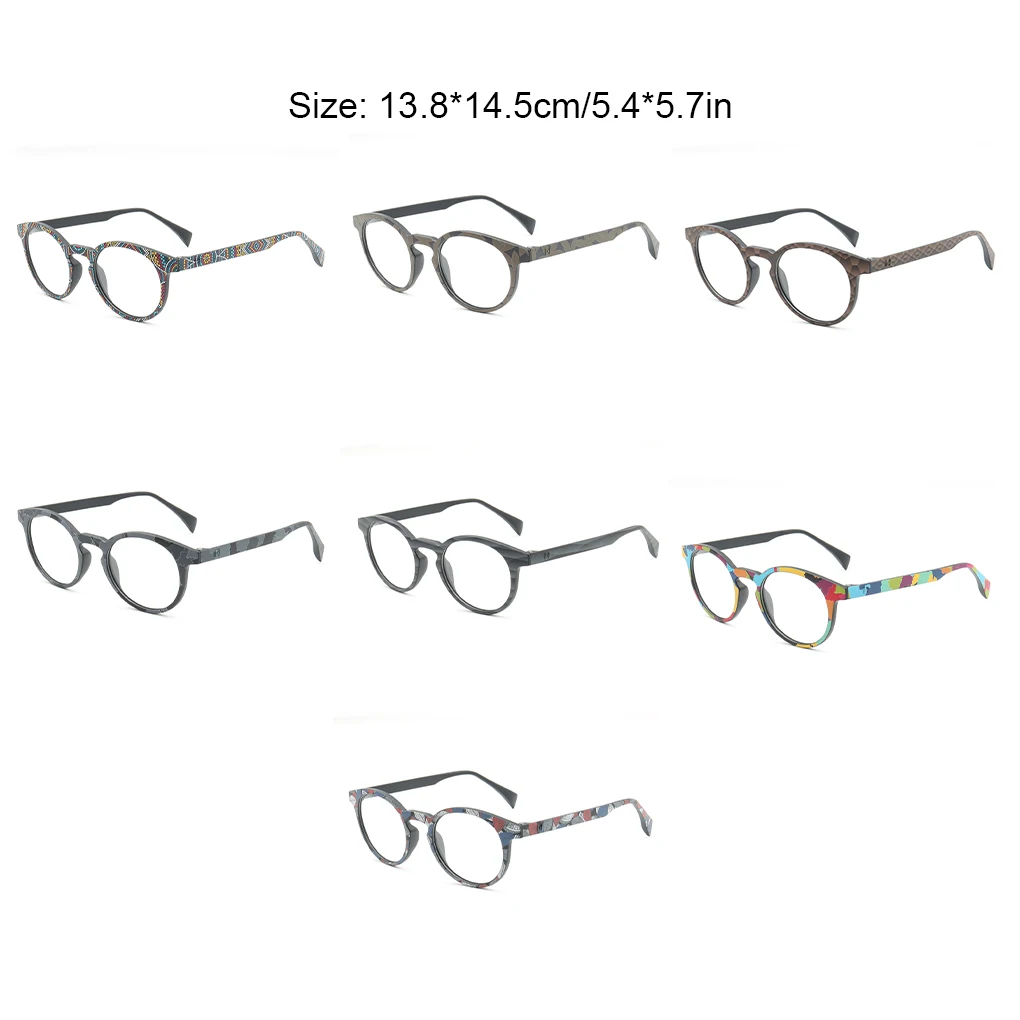 إطار نظارات ملون للرجال إكسسوار نابض بالحياة لتعبير هدية شخصية عتيقة نظارات عصرية VF0271C5