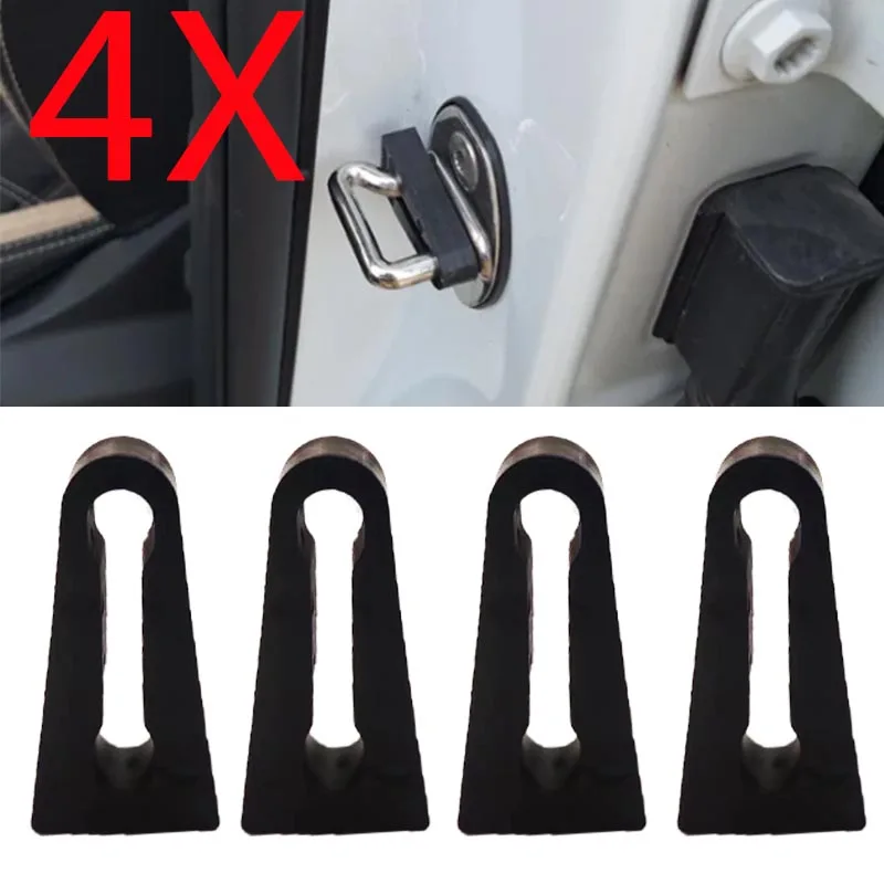 4Pcs Shock Absorber Rubber for VW Audi Skoda Seat Car Door Lock Buffer Damping Seal Pad Deadener Quiet Replacement Accessories