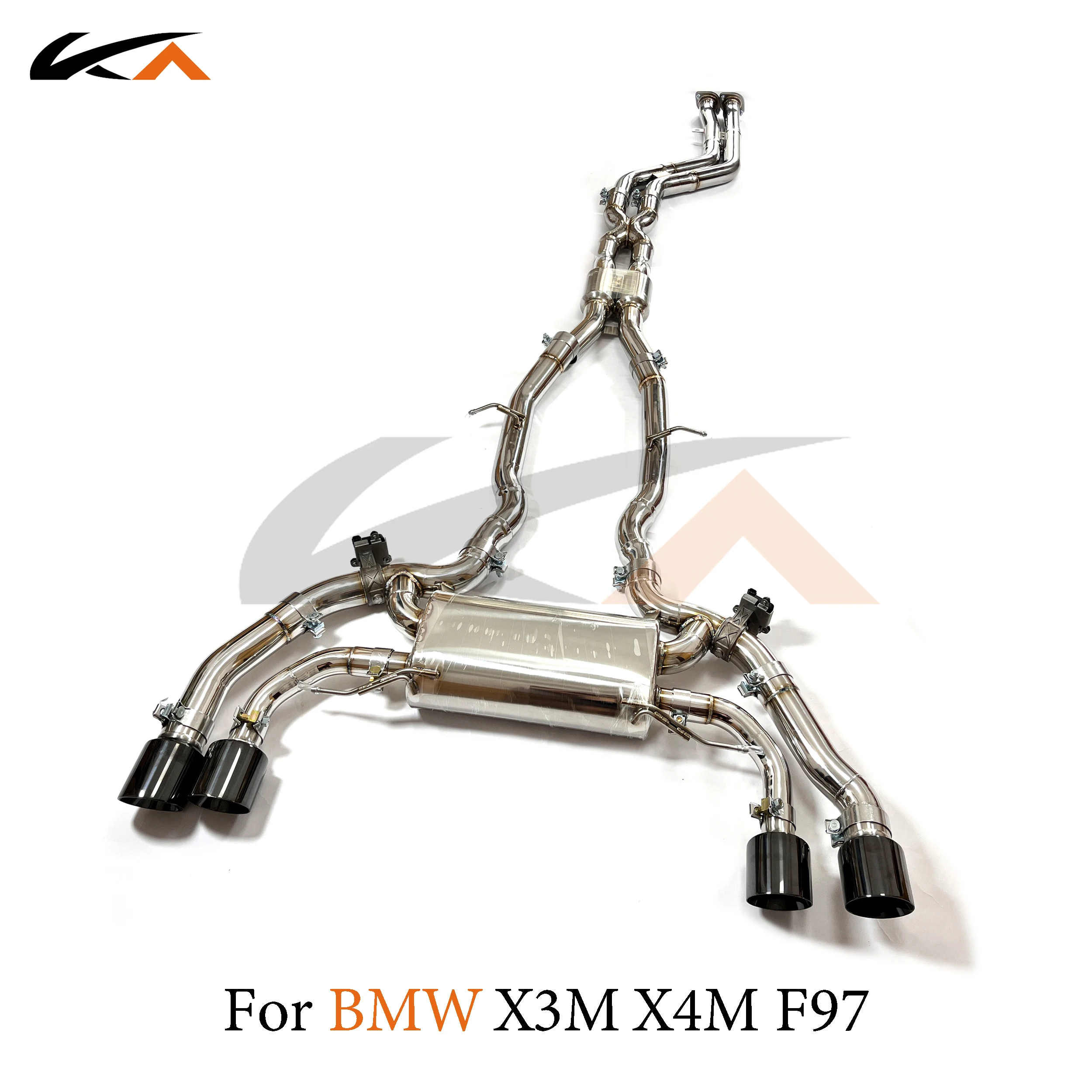 KA Tuning exhaust system stainless catback for BMW X3M X4M F97 F98 S58 3.0T performance auto parts muffler valve car accessories