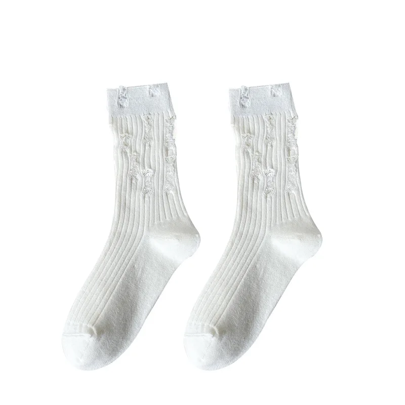 

Beggar Socks Breathable Socks Printed Leggings Holed Socks