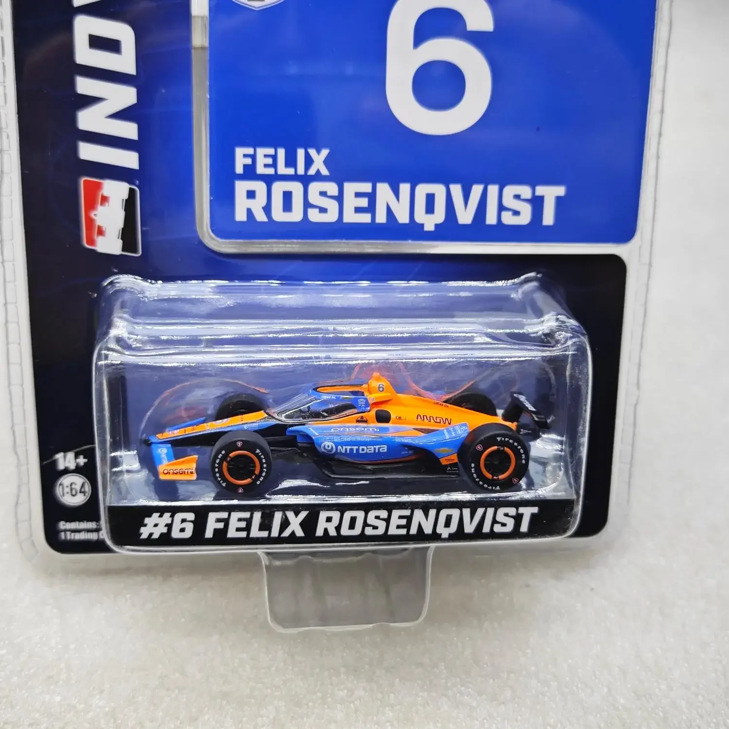 الضوء الأخضر 1:64 2023 سلسلة NTT IndyCar - #   6 مجموعة نماذج سيارة فيليكس روزينكفيست ماكلارين ألعاب هدايا نموذج سيارة مصنوع من خليط معدني