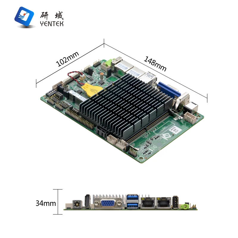 In stock 3.5 Inch Sbc EPIC J6412 Quad Core Mainboard GPIO DDR4 MSATA VGA HD LVDS Mini Fanless Industrial Motherboard