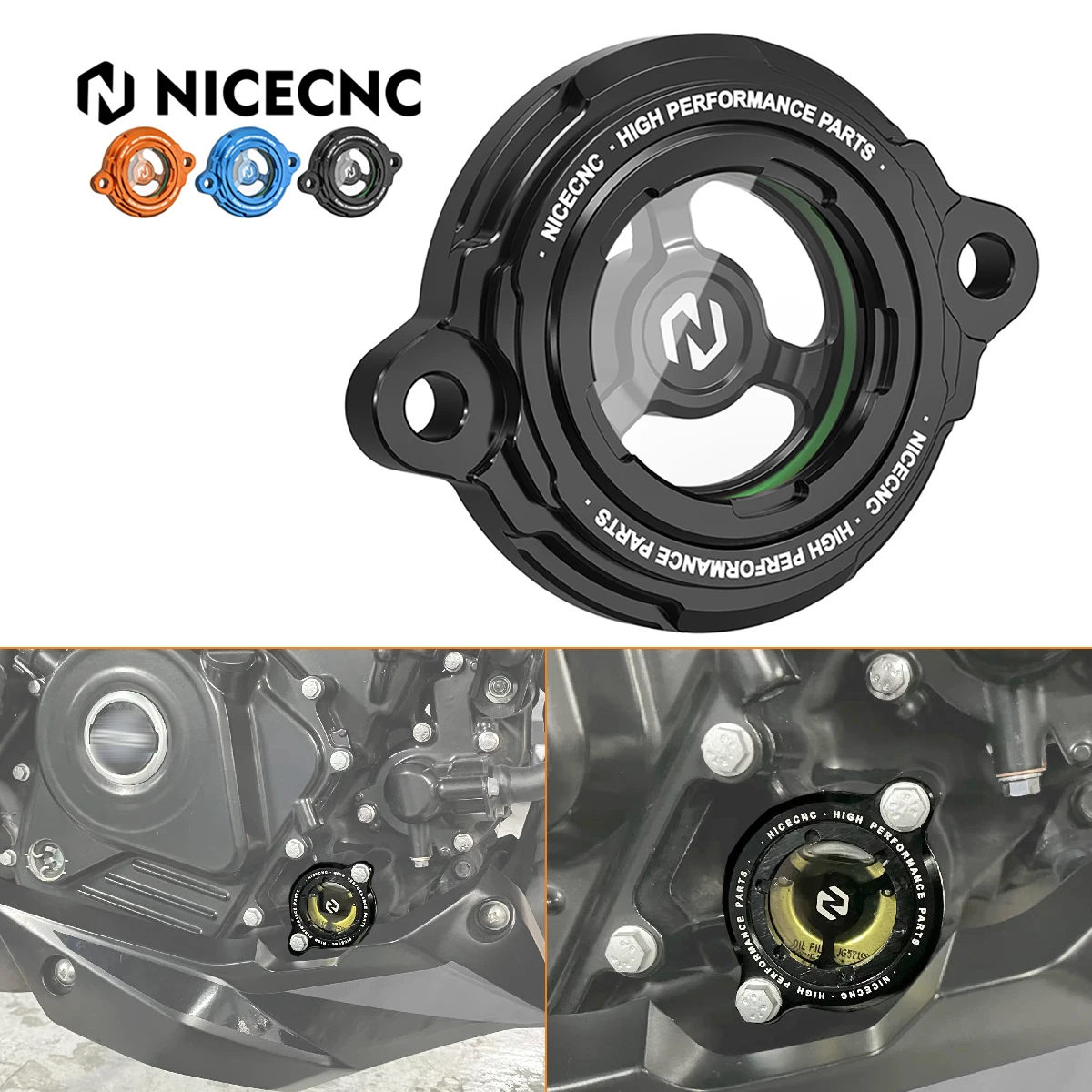 

For 2022-2023 Husqvarna Norden 901 Transparent Oil Filter Cover Cap for KTM 790 890 Adventure/R 2021-2023 890 790 Duke 2020-2023