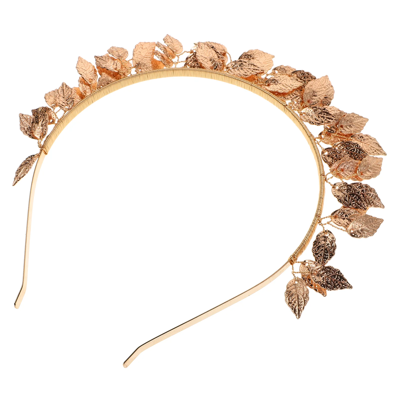 Wedding Hair Accessories Handmade Leaf Headband Bride Crown Bridal Tiaras Golden Decor