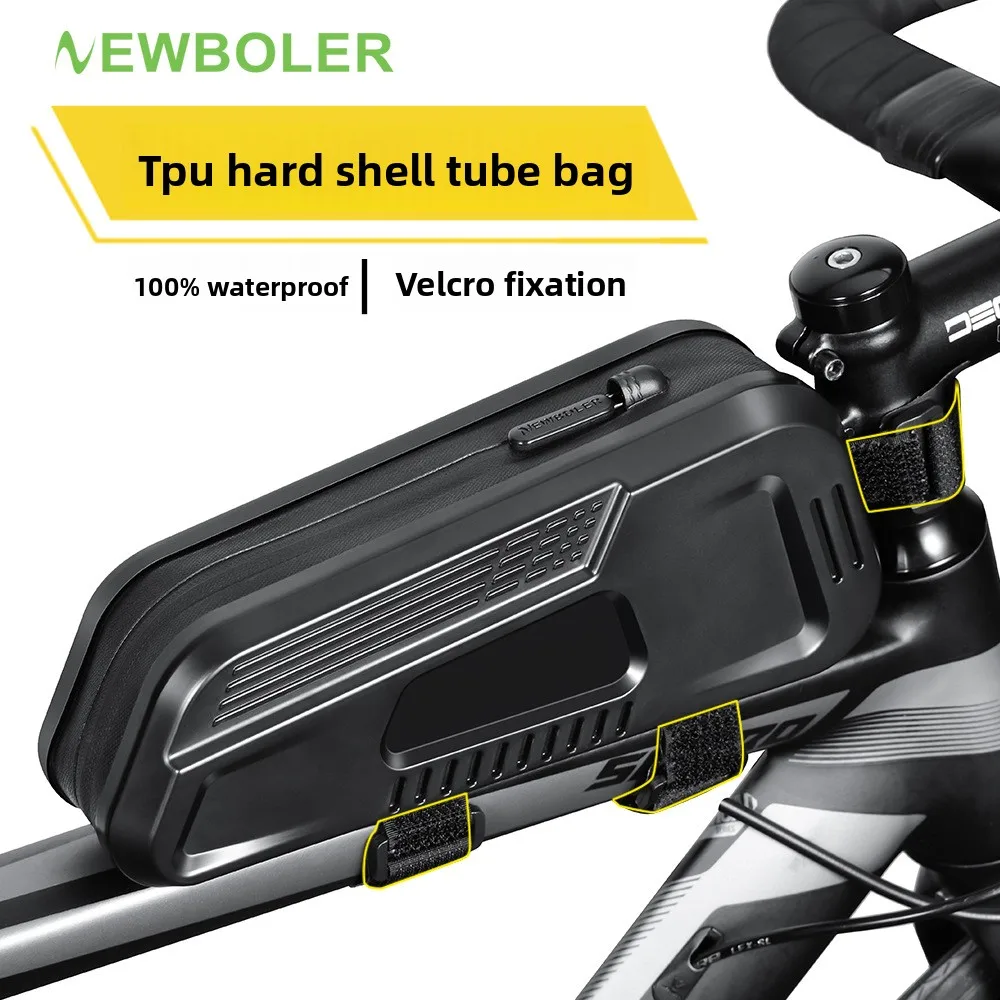 Waterproof Large-Capacity Bicycle Frame Bag - MTB/Road Bike Front Tube Top Bag Black Pannier Cycling Accessories