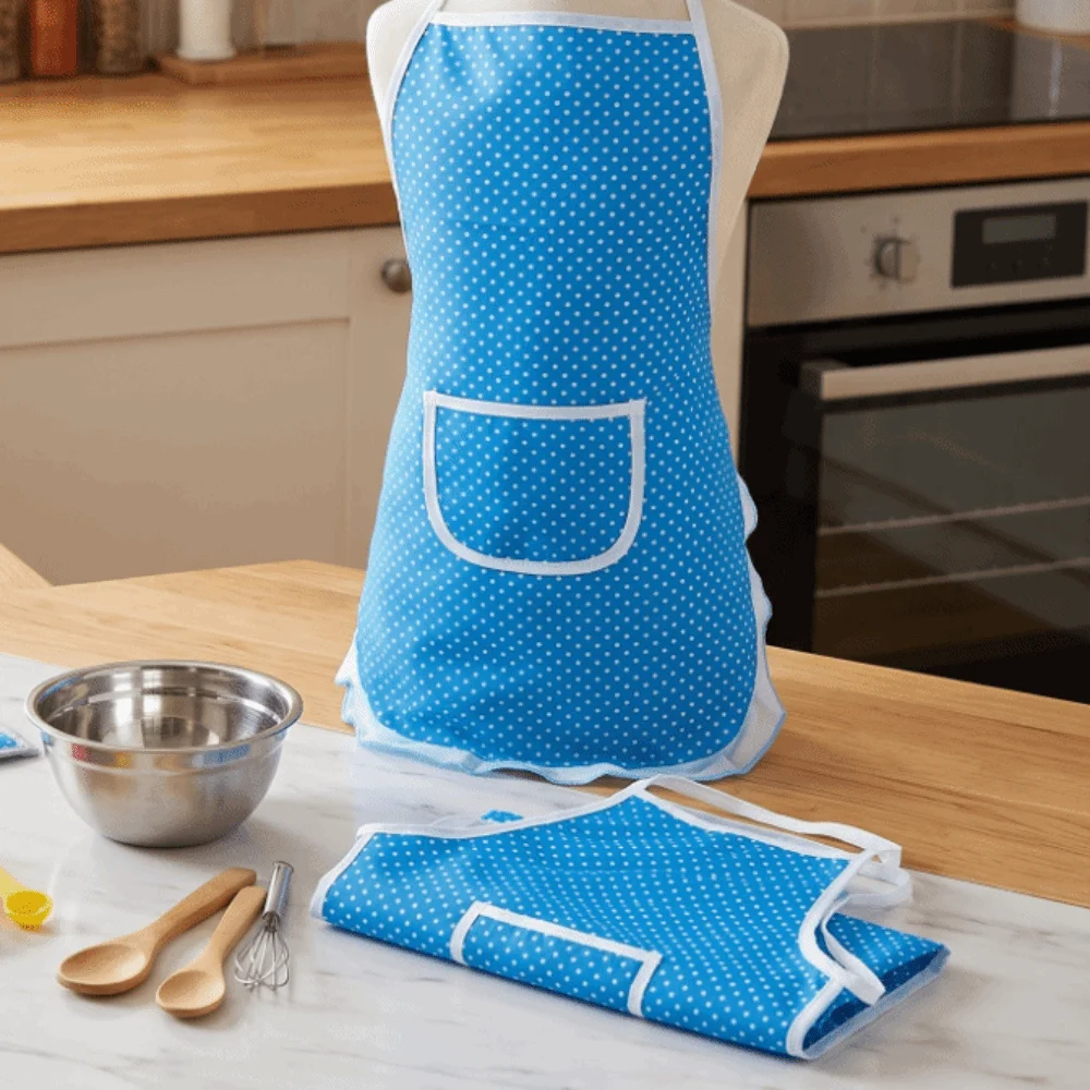 Pretend Play Chef Hat Kids Baking Apron Set Polyester Baking Apron Kitchen Play Set Funny Children Chef Suit Kids