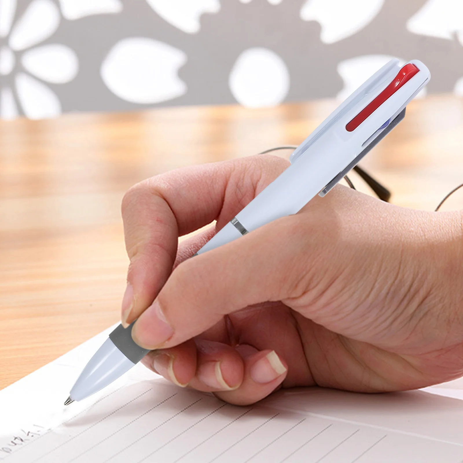 

6Pcs Ballpoint Pen Stylish Ergonomic Handle Comfortable Grip Smooth Writing Tool for Study Office Use Aesthetic Pens