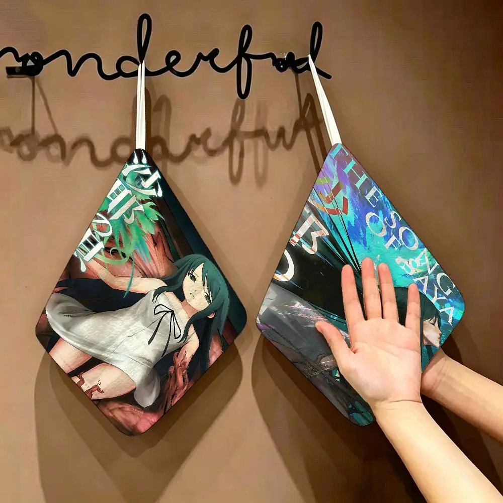 S-Saya No Uta The Song Of Saya Household Hanging Towel, Polyester Cotton Hand Wiping Towel, Sturdy for Bathroom Bedroom