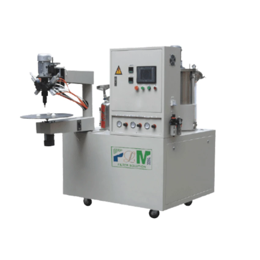 

PLAB-2 a B Two Compounds Filter End Cap Gluing Machine
