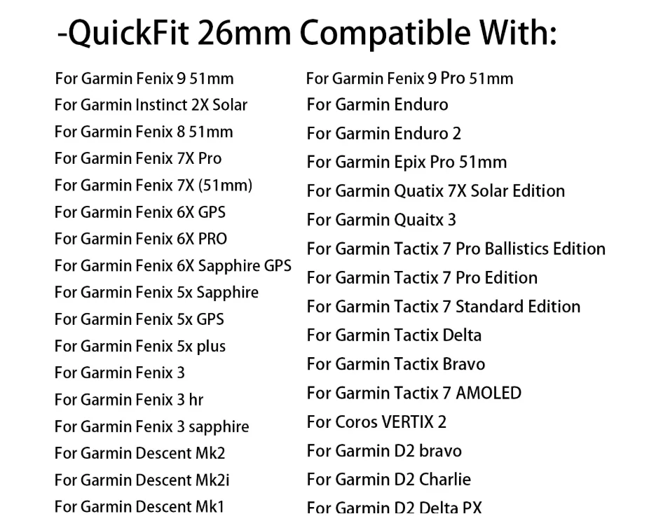 QuickFit 22mm 26mm Silikonarmband für Garmin Fenix 9 Pro 8 7 7X 7Pro 6X 6 5 5X/Epix 2 47mm 51mm Atmungsaktives Armband Uhrenband – Detail 2