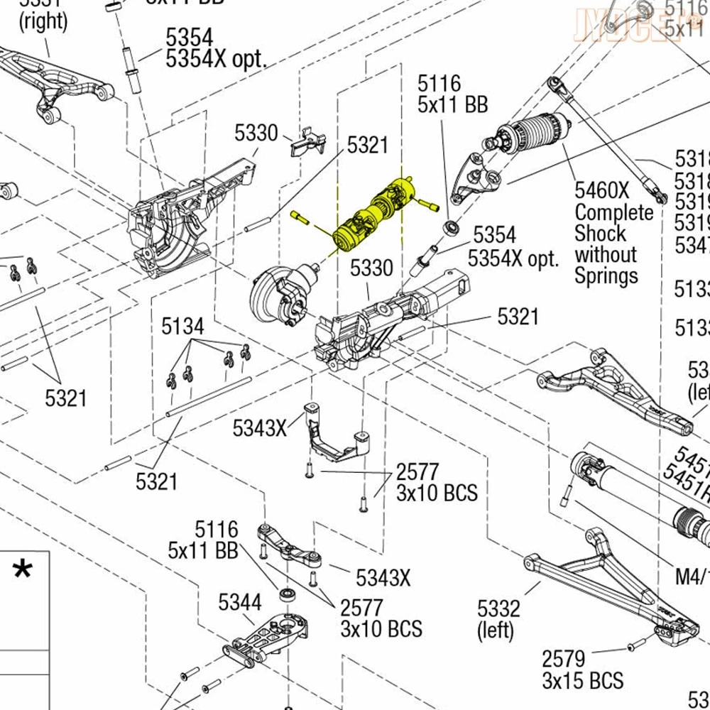 #8655 سبائك الصلب الصلب CVD مركز محرك رمح ترقية أجزاء ل RC Traxxas 1/10 E-MAXX T-MAXX E-ريفو قمة ريفو 3.3