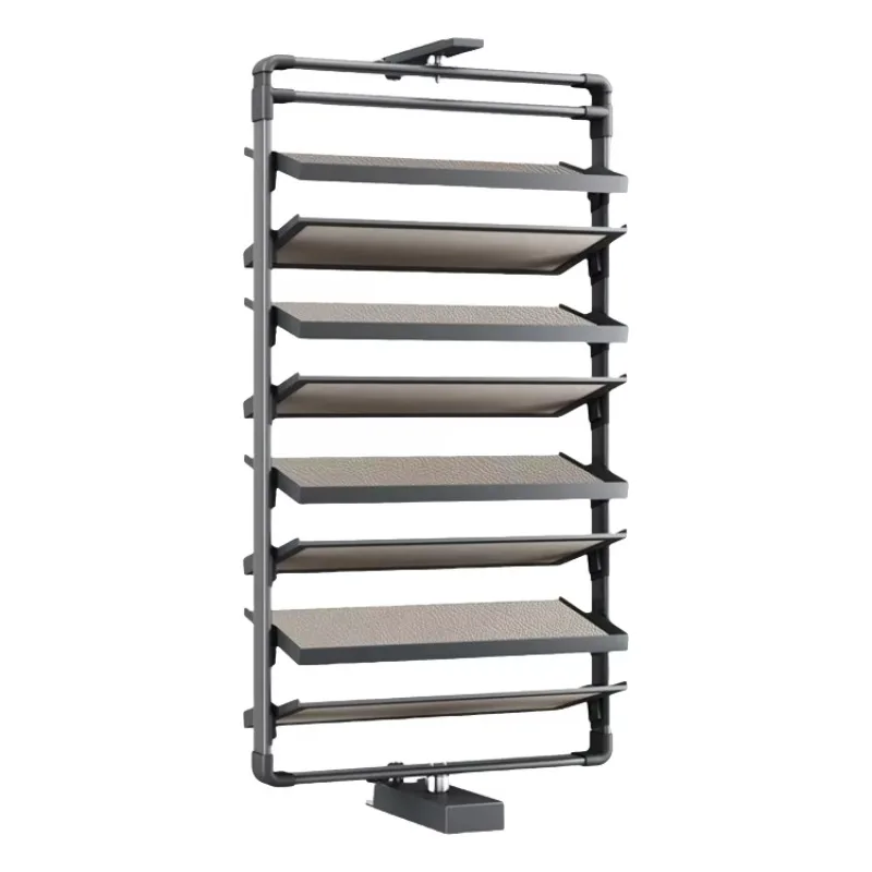 Wardrobe Hardware Soft Closing Revolving Shoe Rack Organizer Pull Out Rotating 360 Rotary Shoe Rack for Wardrobe