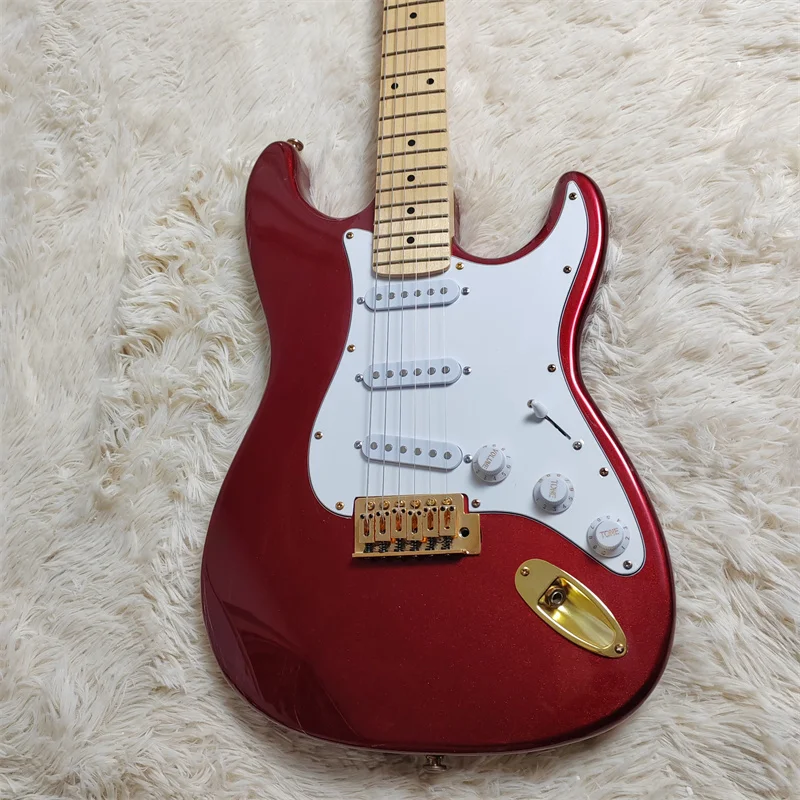 

Classic Production Flash Metal Paint 6 String Electric Guitar, Can Be Customized Color