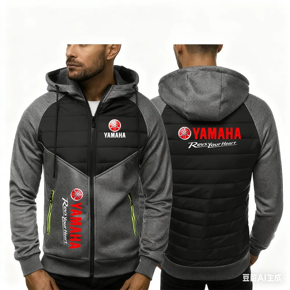 

2025 Men's Casual Yamaha Wide Edition Youth Fashion Stand up Collar Autumn Series Style Hoodie Jacket