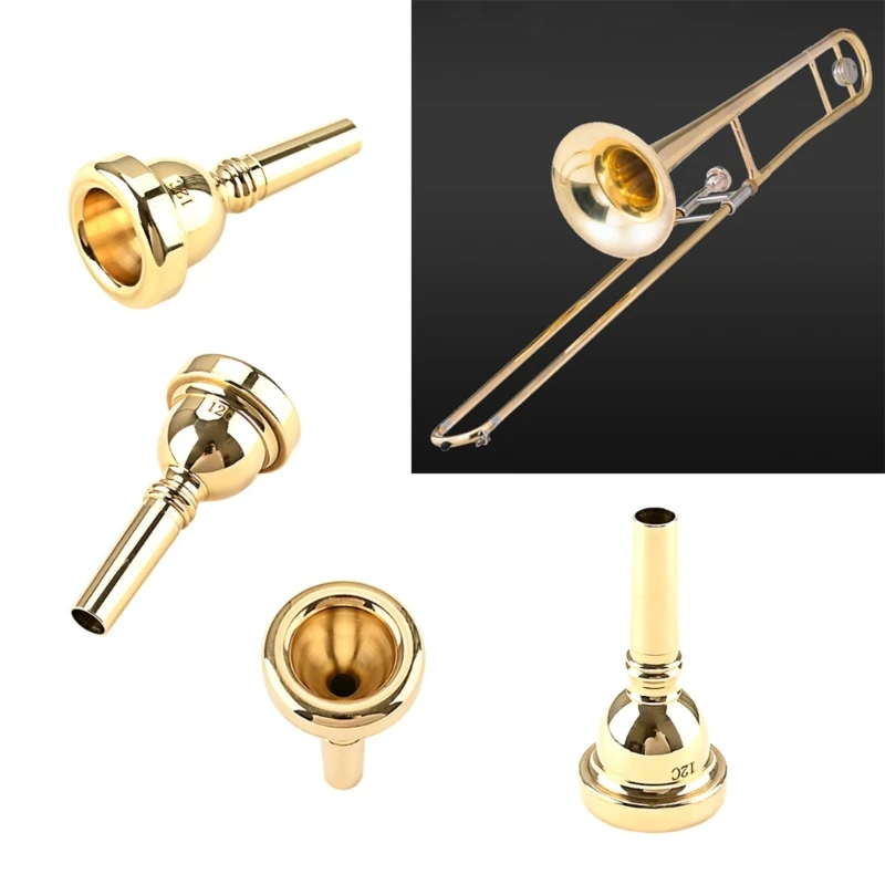 M89D Trumpet Mouthpiece 12C Classical Gold Mouthpiece Trumpet Accessories Parts