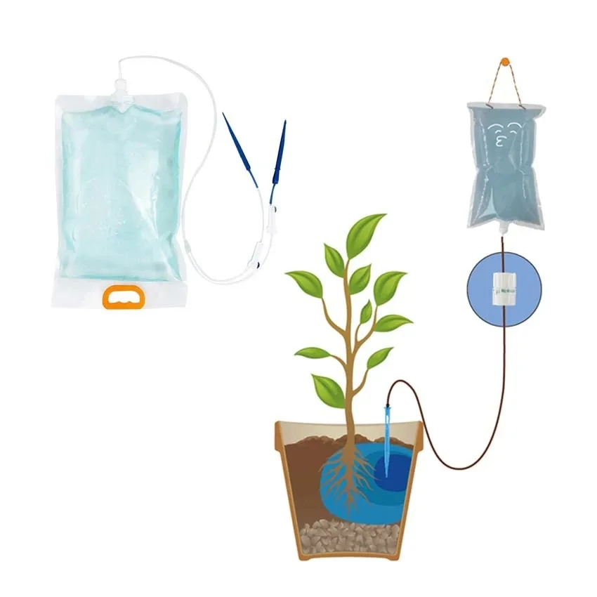 جهاز سقي الري بالتنقيط، زارع وعاء بالتنقيط، جهاز سقي أوتوماتيكي، كيس تسرب، رحلة عمل