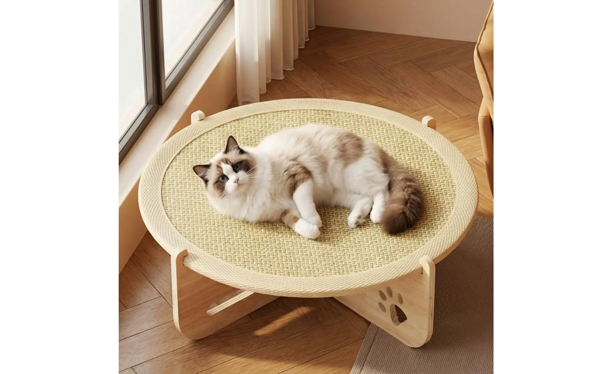 Cama de arranhador felino, cama de rede felina de uso dois em um, tapete de dormir para cães pequenos, respirável e refrescante para gatos, verão Cama de arranhador felino, cama de rede felina de uso dois em um, tapete de dormir para cães pequenos, respirável e refrescante para gatos, verão