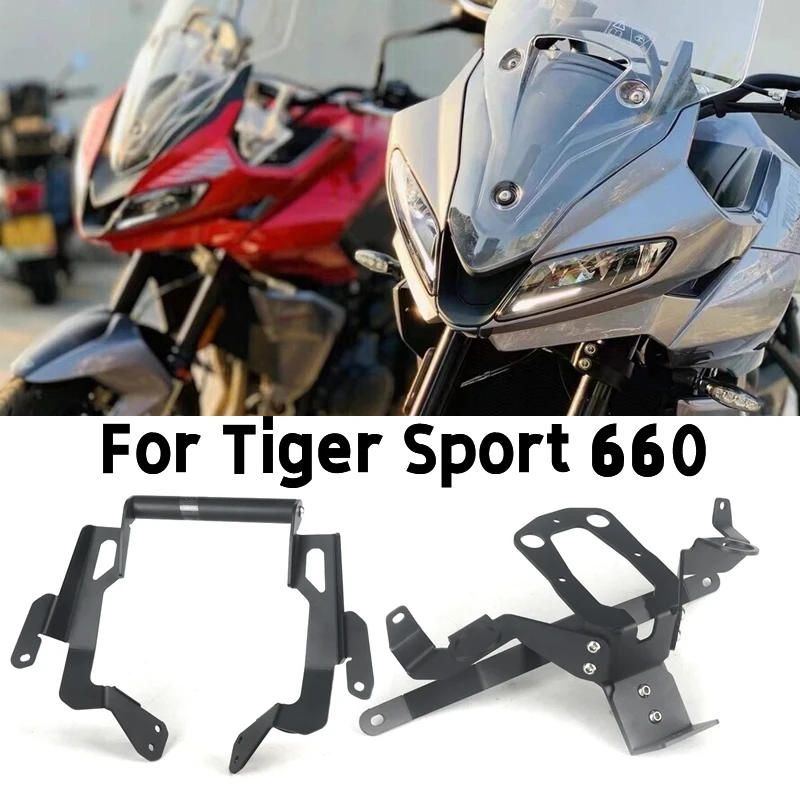 

For Tiger Sport 660 Motorcycle 2022-2025 Navigation bracket Non destructive installation Instrument stability bracket Tiger660