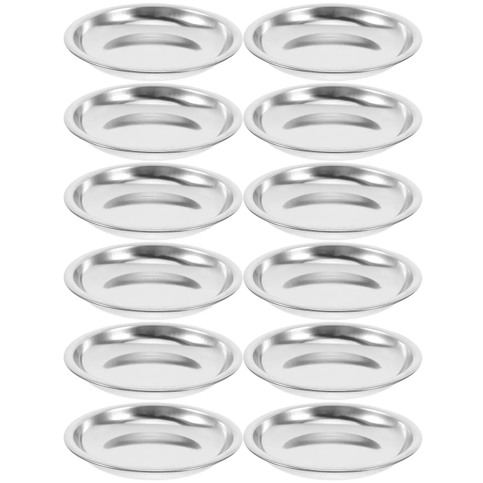 12 قطعة كيس شاي الصحن الفولاذ المقاوم للصدأ ganizer صينية تخزين الحاويات كيس شاي صغير طبق صواني الشاي كيس شاي حامل الشاي تخدم