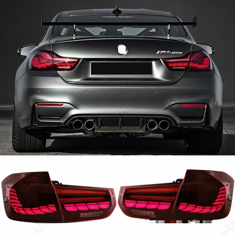 LED Tail light assembly For BMW 3 Series M3 F30  F80 2014-2015-2016-2020 Reverse lights, brake lights, stop and turn signals