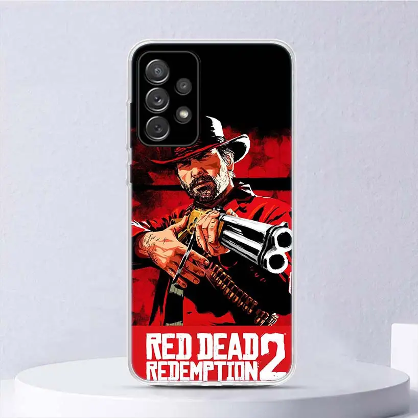 Red Dead Redemption 2 Soft Case For Samsung Galaxy A15 A14 A13 A12 A55 A54 A53 A52 Phone Cover A35 A32 A33 A25 A23 A22 A05S A04S