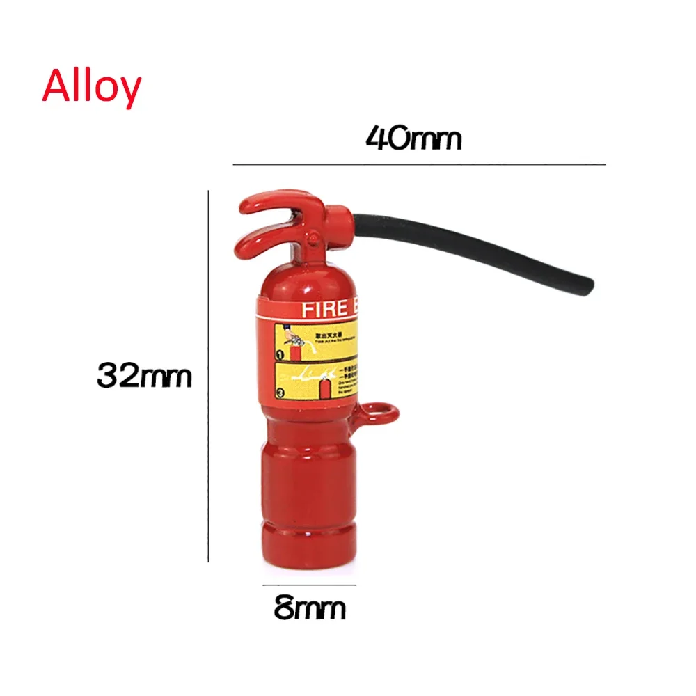 Casa de muñecas en miniatura de resina/aleación, extintor de incendios, modelo de simulación, juguetes para Mini decoración, accesorios para casa de muñecas, 1/12, 1 ud.