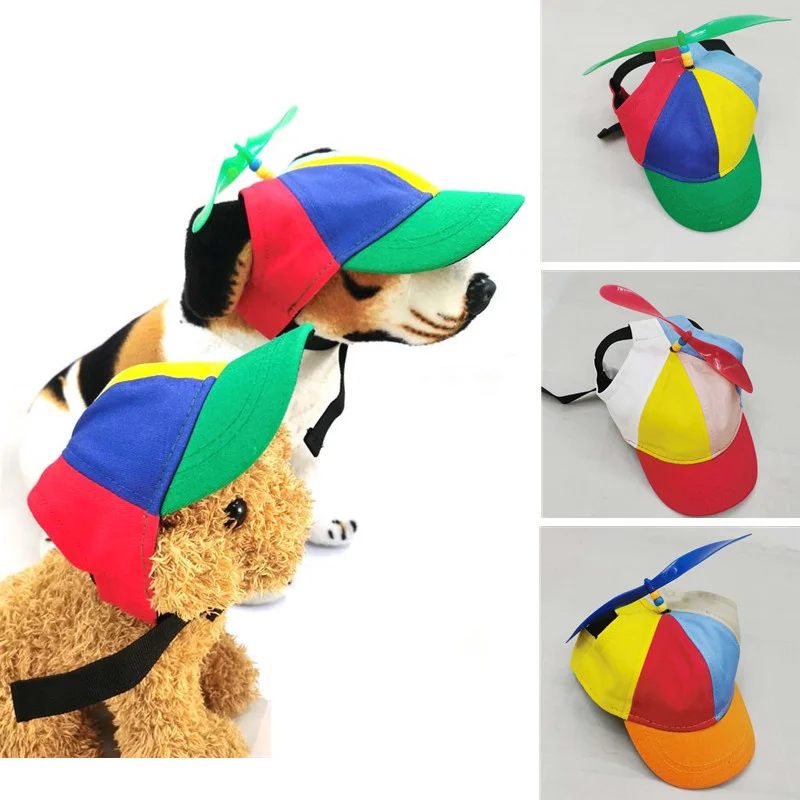 

Cat Dog Propeller Hat Colorful Detachable Adorable Sunproof Breathable Replacement Summer Outdoor Decorative Pet Supplies