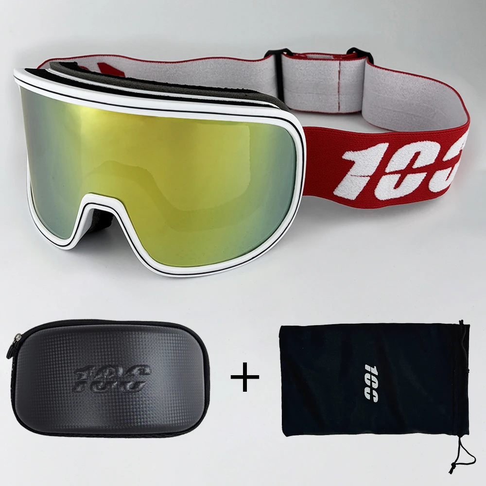 100 نظارات التزلج الرجال على الجليد نظارات النساء الشتاء في الهواء الطلق الثلوج النظارات الشمسية UV400 طبقات مزدوجة عدسة مكافحة الضباب التزلج نظارات #3