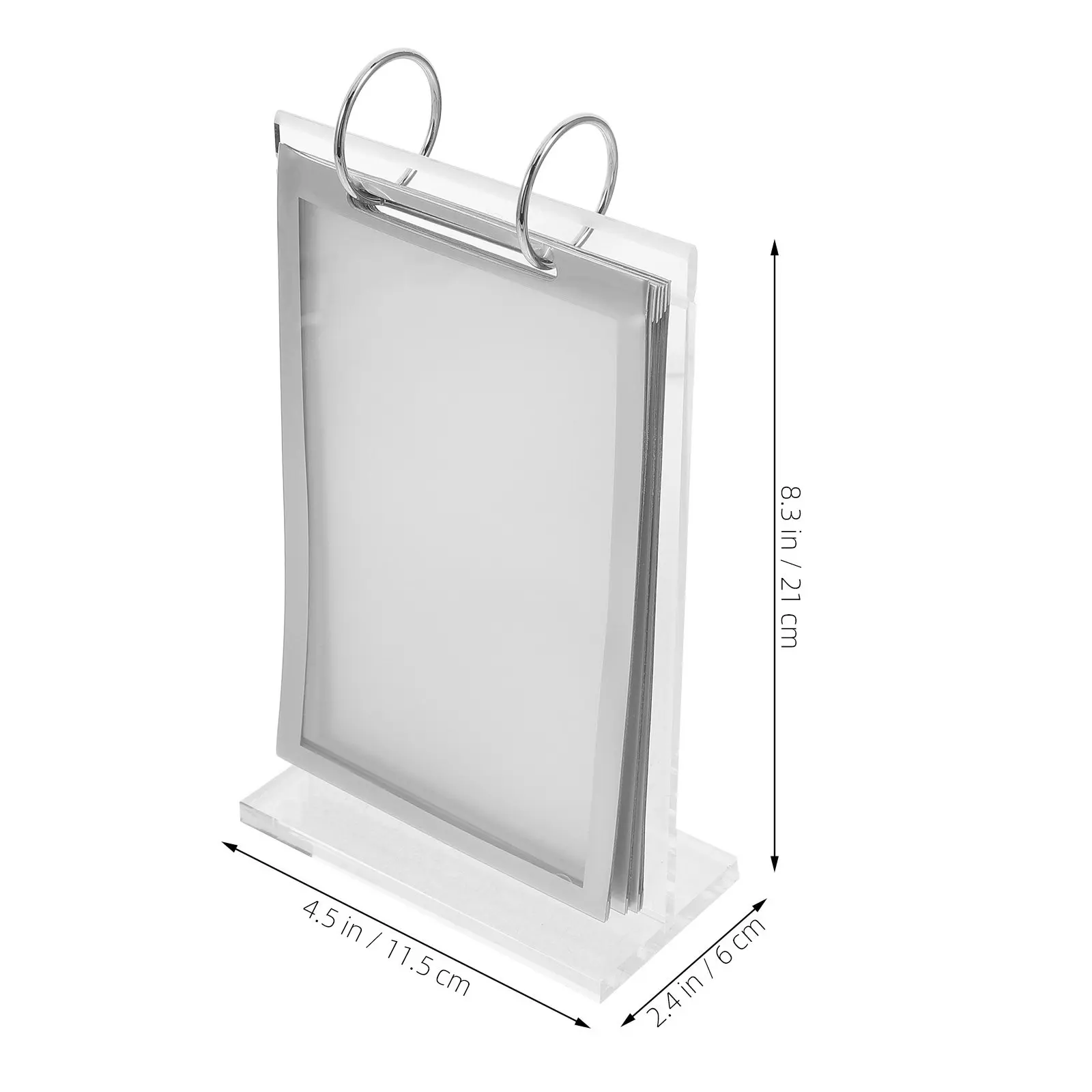 Acrylic Flip Display Stand for Menu Poster Paper Sign Desktop Table Top Use in Cafe Home Decor Store Training Center Shoe Shop