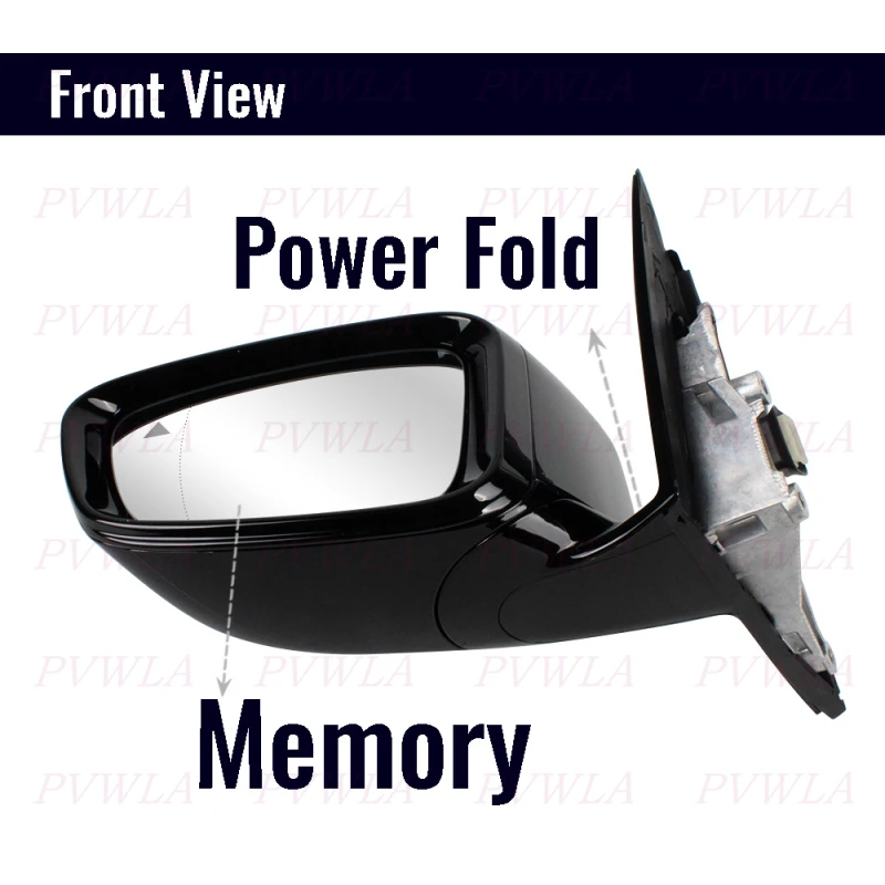 BMW 5시리즈 G30/G38 520 530 540 2017-2022 차량용 5핀 블랙 도색 사각지대 전동 접이식 사이드미러 어셈블리