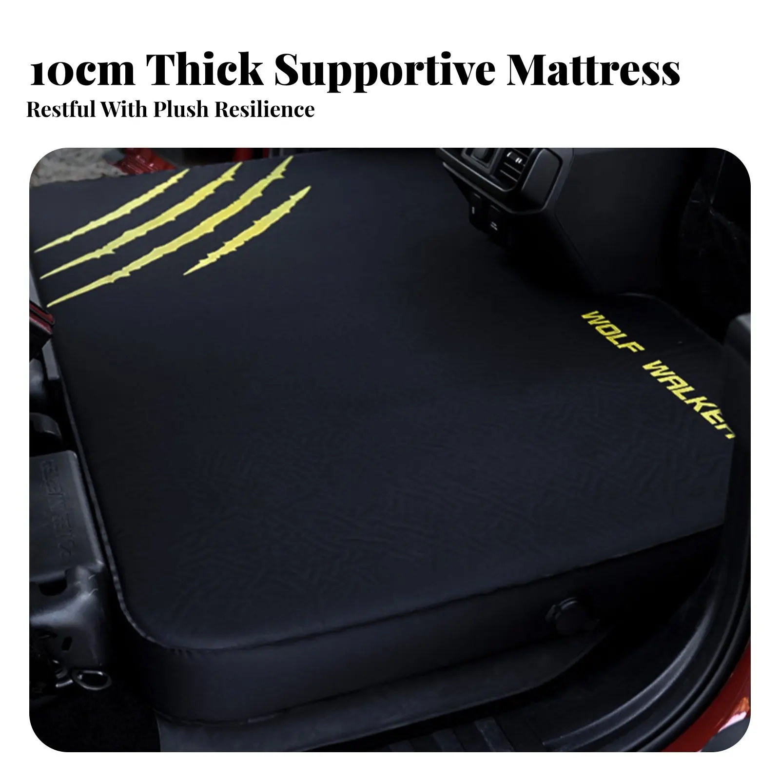 

SUV Rear Seat Sleeping Pad, Ford Truck Car Mattress, Foldable, Outdoor Travel Bed, Custom Fit, Auto Inflatable