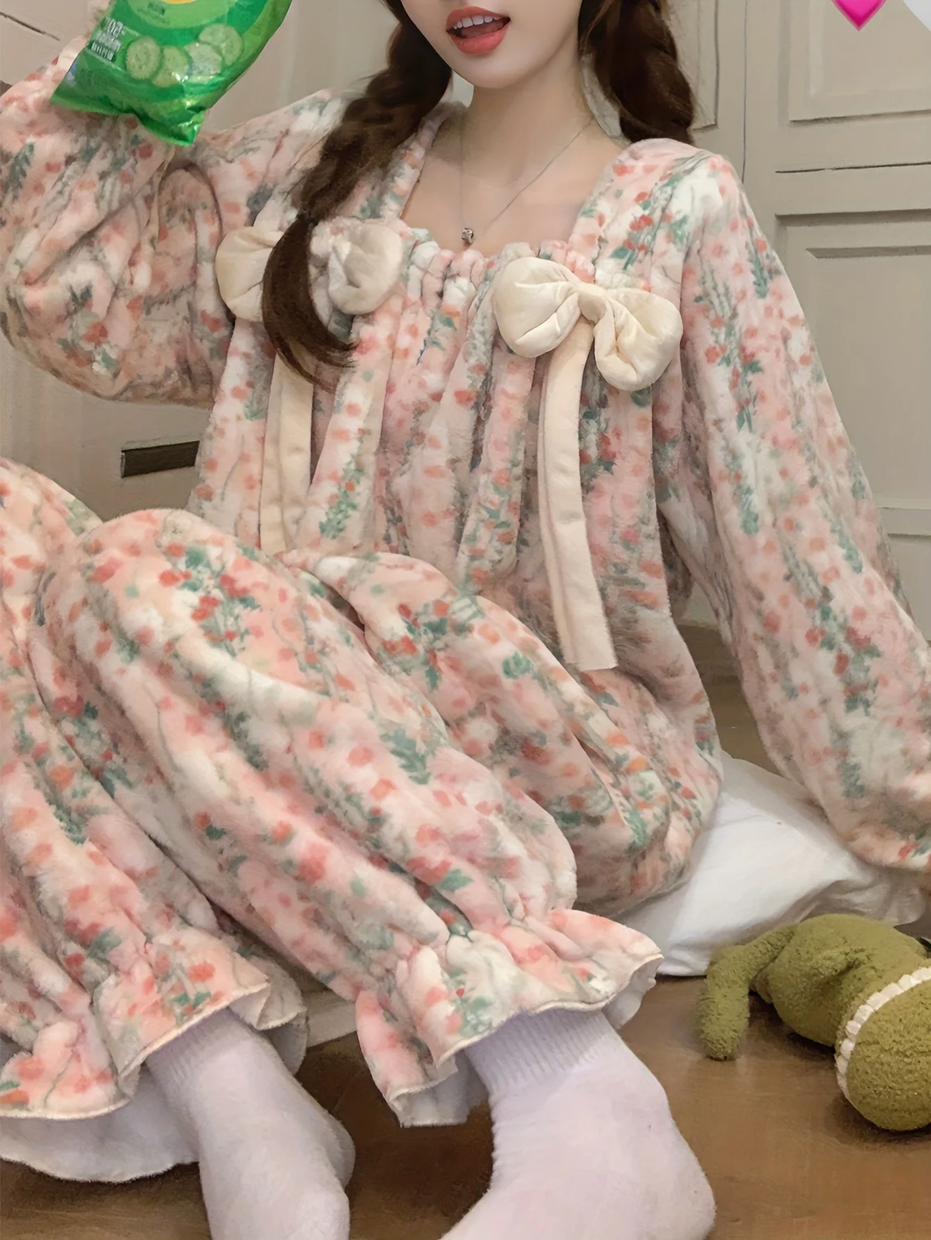 

Cozy Winter Fleece Pajama Set for Women, Warm Long-Sleeve Princess Sleepwear & Loungewear. Soft Thickened Plus Size. Shop Now!