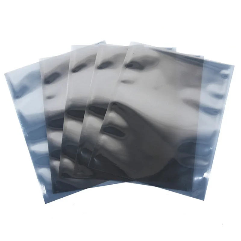 50~100PCS Open Top Anti-static Shielding HDD Packaging Bag ESD Instruments Chip Electronic Accessories Battery Data Line Pouches