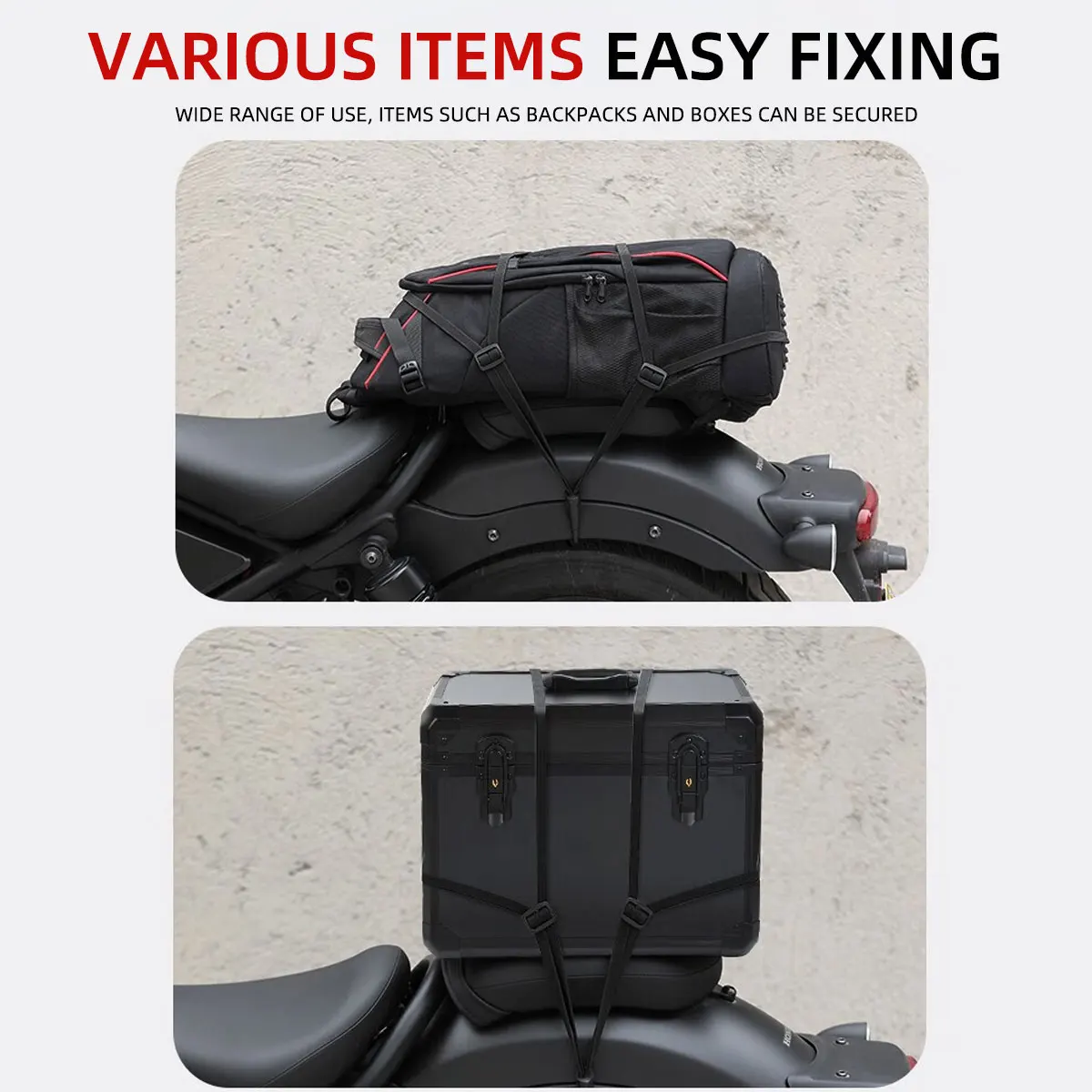 1pc 60CM Motorcycle Helmet Straps Hook Luggage Retractable Elastic Rope Fixed Strap Motor Helmet Luggage Net Camping Accessories