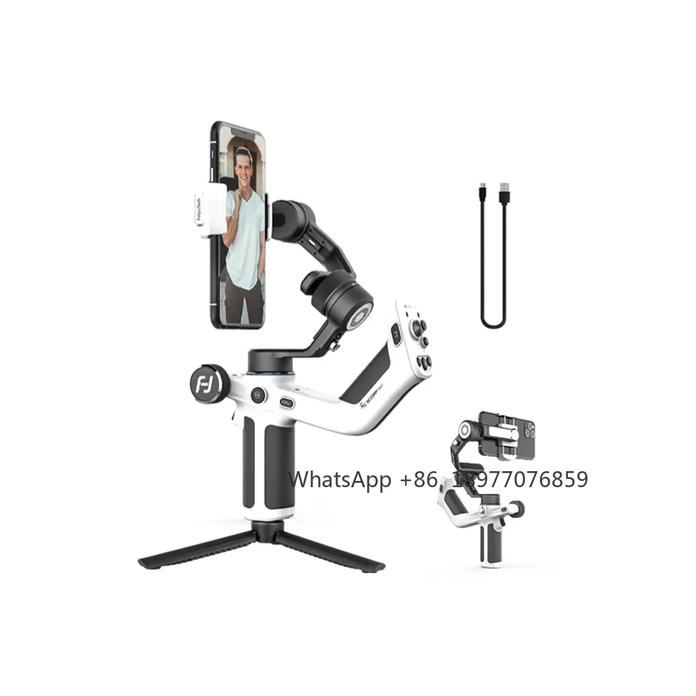 FeiyuTech SCORP MINI P Feiyu 스마트 폰 용 3 축 핸드 헬드 짐벌 핸들 그립 삼성 Xiaomi 삼각대 Selfie 스틱