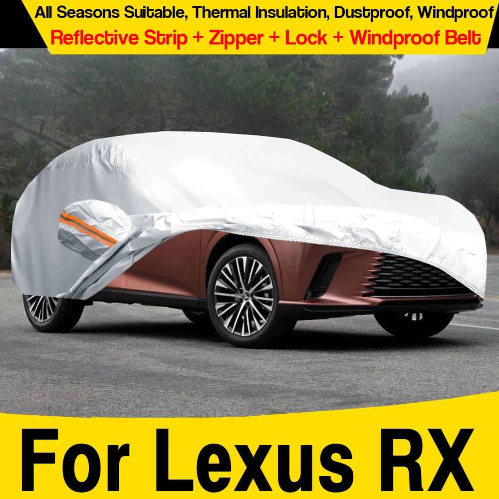 

Full Car Cover SUV Sunproof Rain Snow Wind Dust Protection Cover For Lexus RX RX350 RX500h RX350h RX400h RX330 RX350L RX270