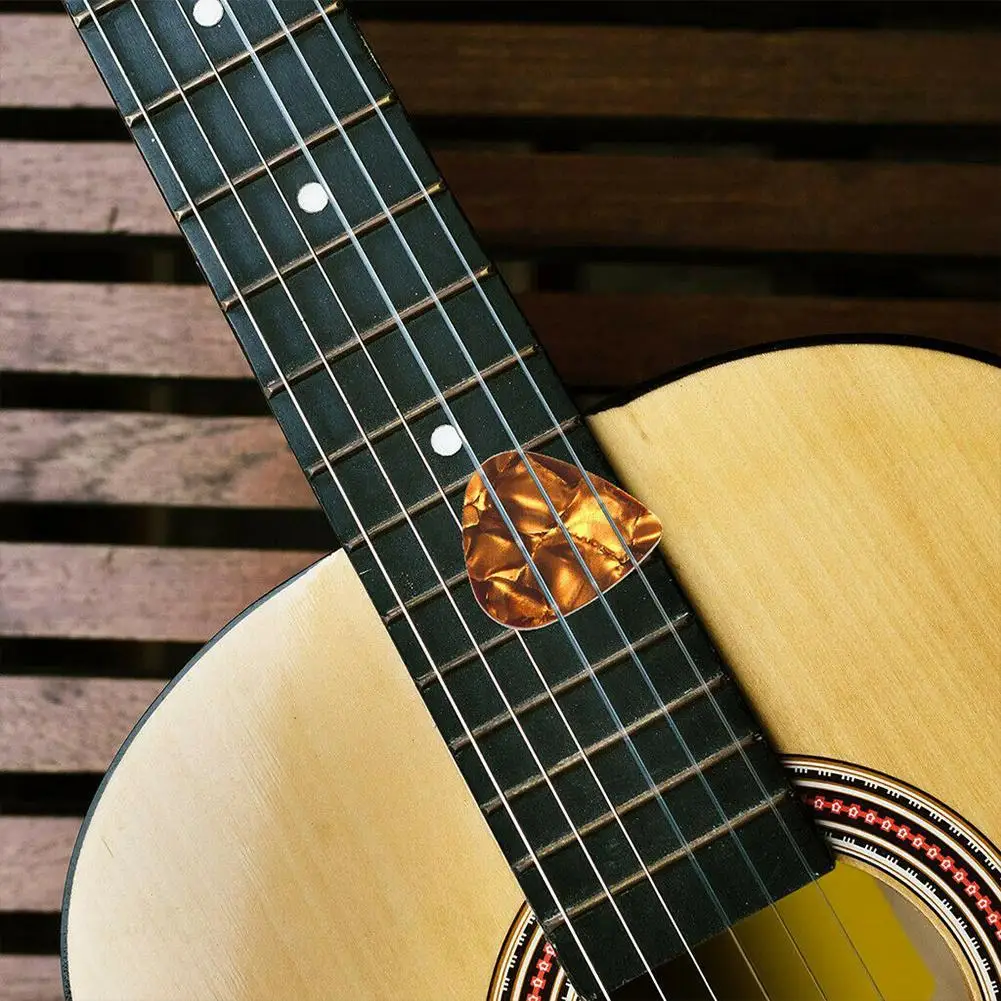 10 قطعة اختيار الغيتار 0.46 مللي متر ، 0.96 مللي متر الكهربائية السلس الغيتار اختيار الملحقات لون عشوائي العالمي لجميع الغيتار #4