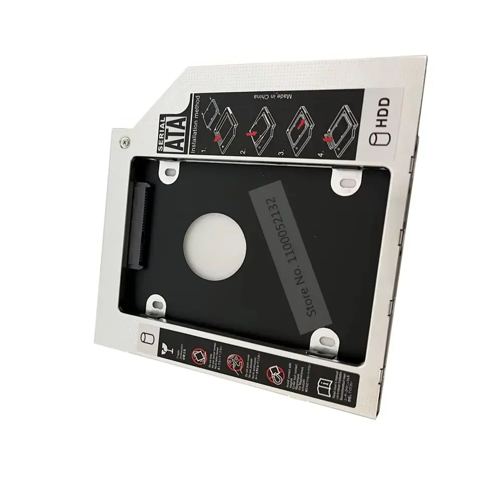 

2nd Secondary 2.5 SATA Hard Drive HDD SSD Optical bay Caddy Bracket Frame Adapter for HP ProBook 655 650 645 640 G1 G2 G3 G4