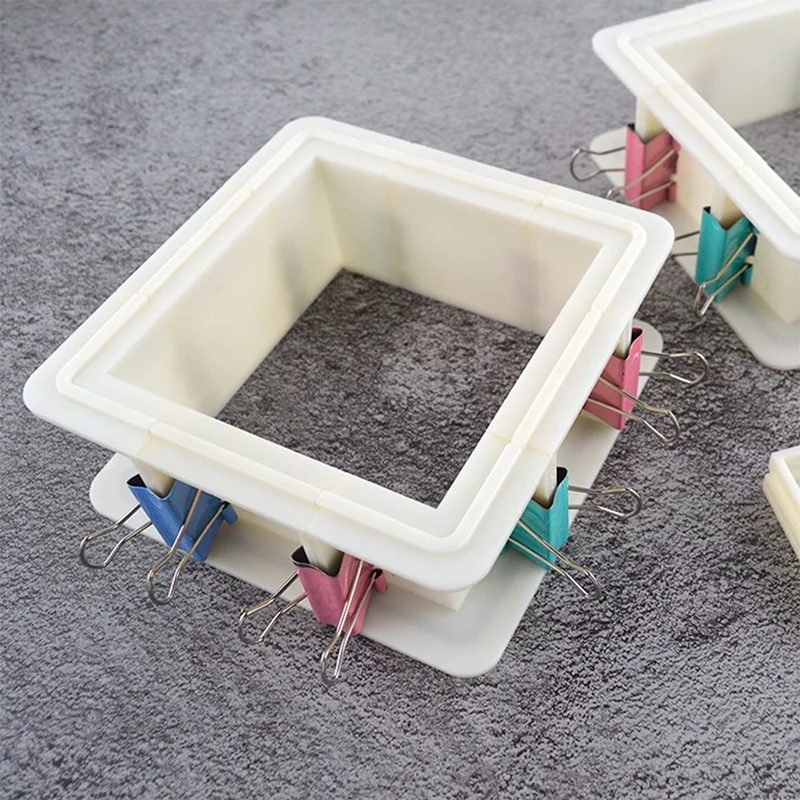 Kit alloggiamento stampo regolabile per la creazione di stampi in silicone, telaio alloggiamento riutilizzabile per la produzione di stampi in gomma siliconica Combination-AT64