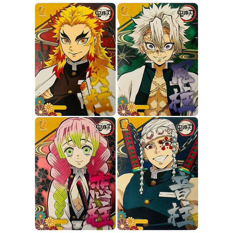 

Аниме Demon Slayer Kochou Shinobu Kanroji Mitsuri Rengoku Kyoujurou Коллекционные карты Рождественские подарки на день рождения Детские игрушки