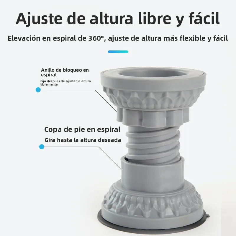 Base universal de silicona para lavadora, soporte antivibración para tambor, patas elevadoras automáticas para organización d...