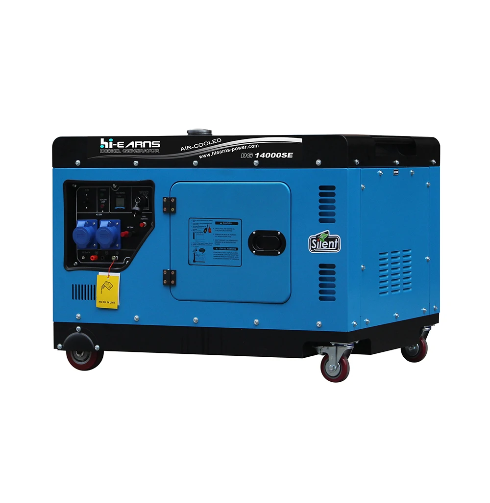 hiearns 10.5KW output silent die·sel generator DG14000SE