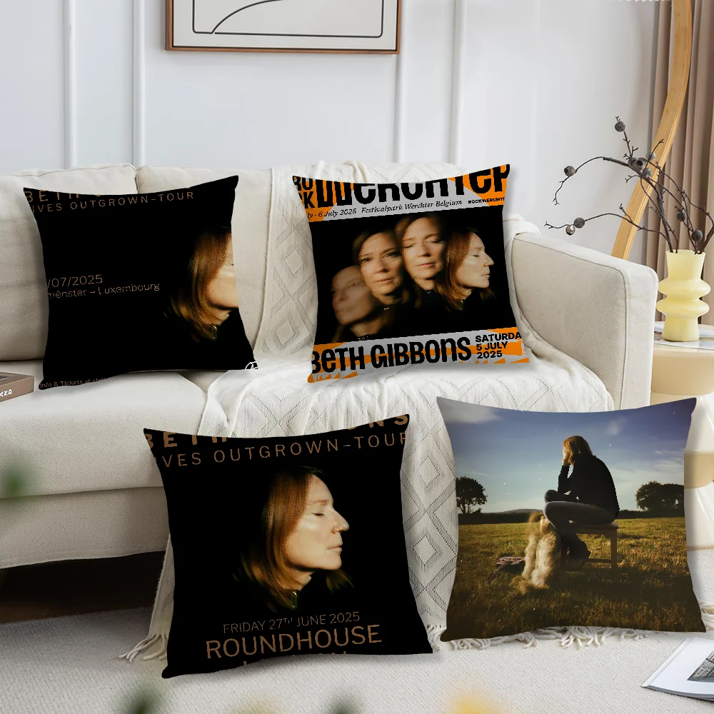 Singer Beth Gibbons lives Outgrowm cushion cover Accessories Square Cushion Room Bedroom Headboard Sofa Living Backrest Car Nap