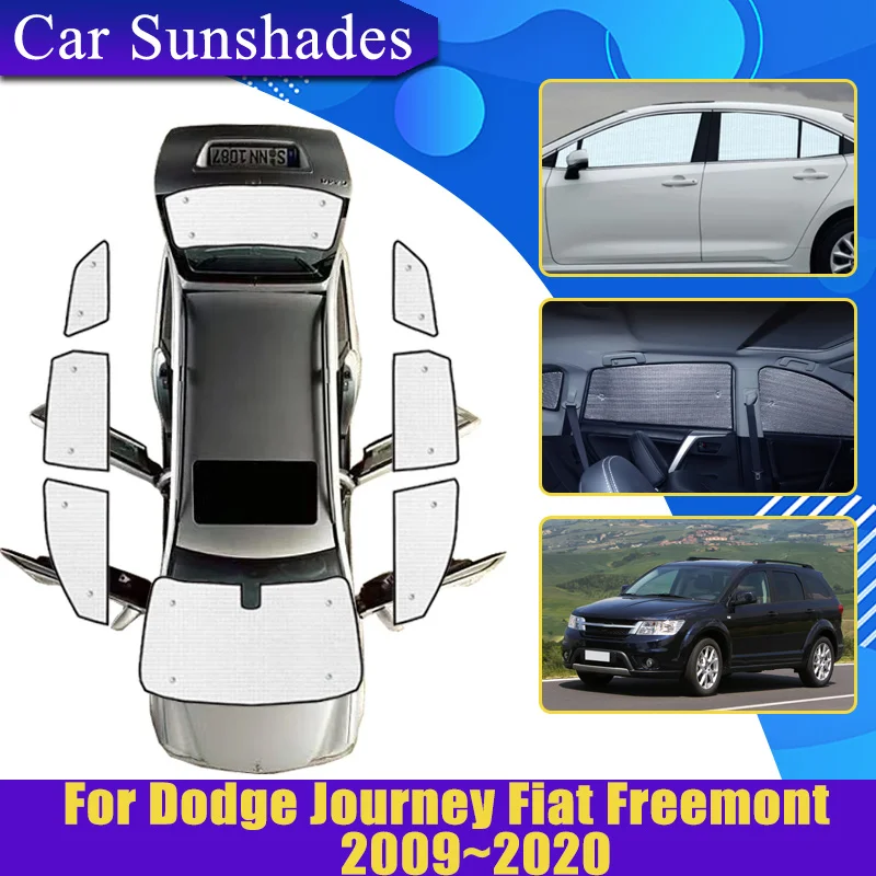 

Car Full Coverage Sunshades For Fiat Freemont Dodge Journey JC 2009-2020 Anti-UV Privacy Blocks Heat insulation Car Accessories