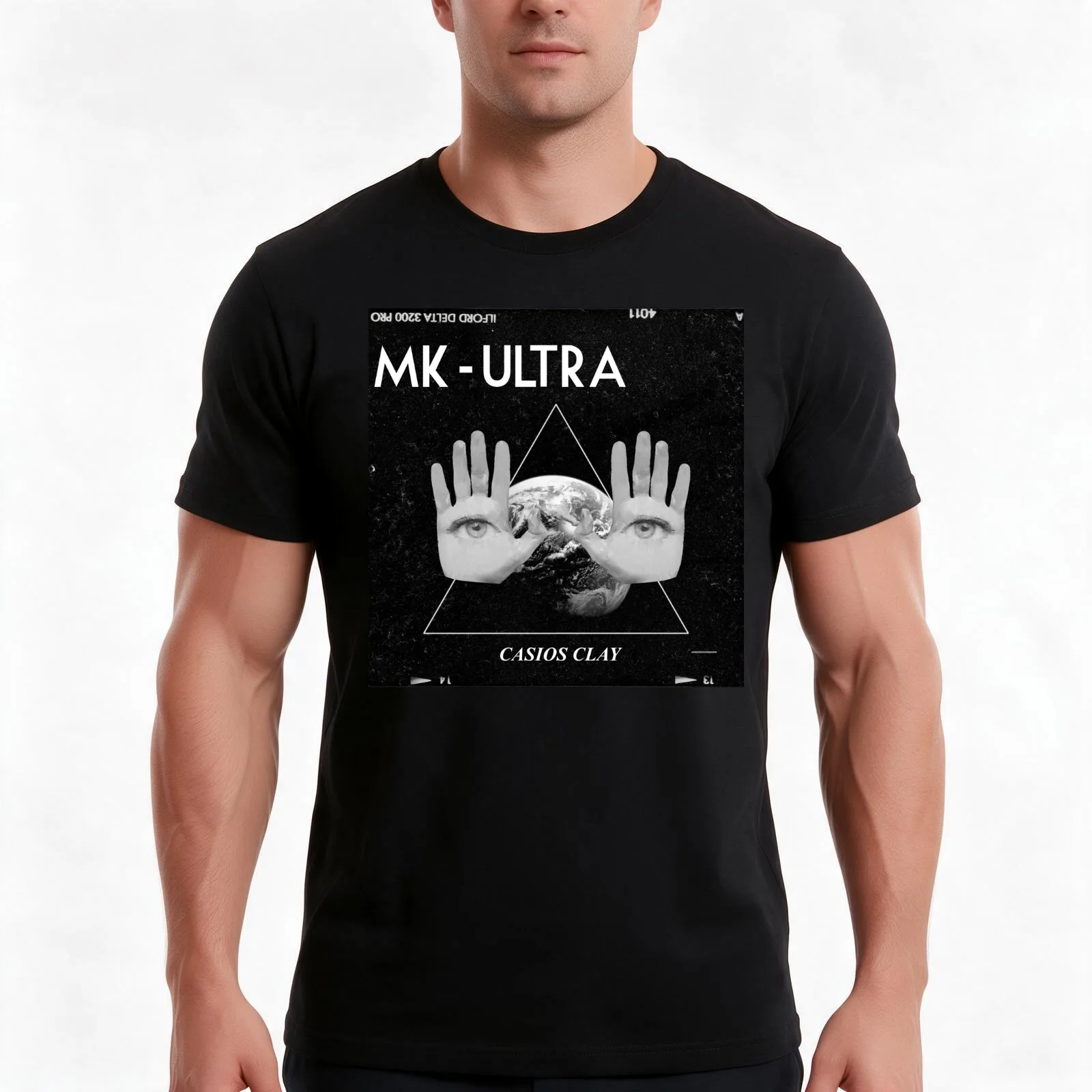MK-ULTRA T-Shirt, Summer Casual Cotton Tee, Oversized Streetwear Tops, Vintage Graphic Print, Loose Fit Short Sleeve