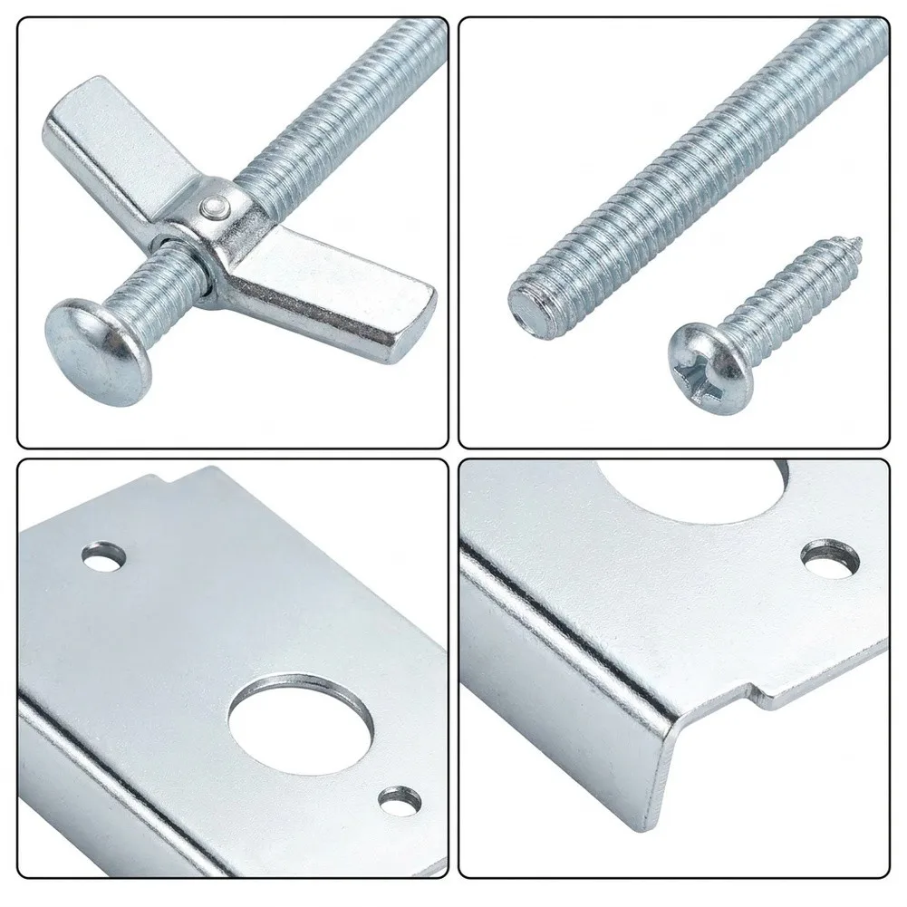 Bifold Door Bracket Replacement Kit N7For 192 for For 1-3/8 Inch Wood Doors Includes Expansion and Standard Screws