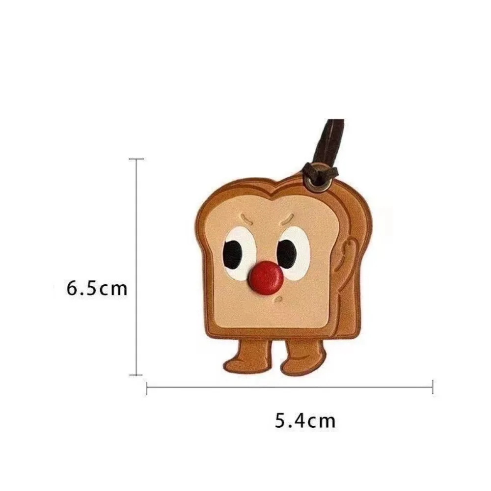 Skóra PU Skóra Tost Wisiorek Croissant Tost Skórzany plecak Akcesoria Modne akcesoria do toreb