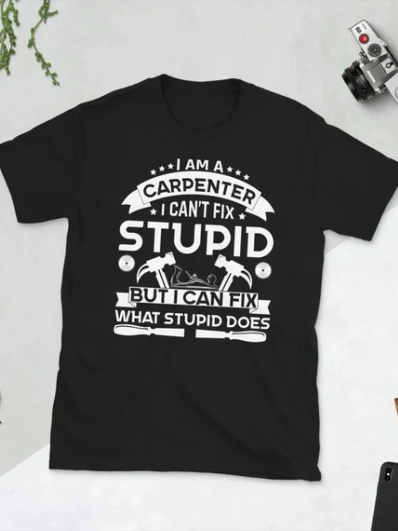 تي شيرت رجالي ملابس رجالية للجنسين تي شيرت قطني عتيق للرجال والنساء - لا يمكنك إصلاح غبي ولكن يمكنك أن تكون خدرها برسومات مضحكة Casua #2